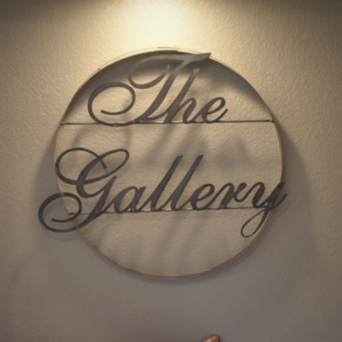 The Gallery Sign in the beauty and hair salon